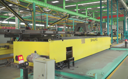 车架运送RGV子母车