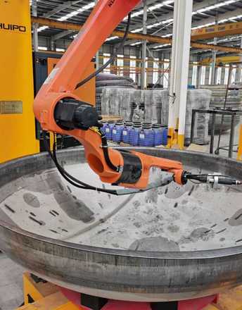 机械人焊接事情站——封头切割机械人